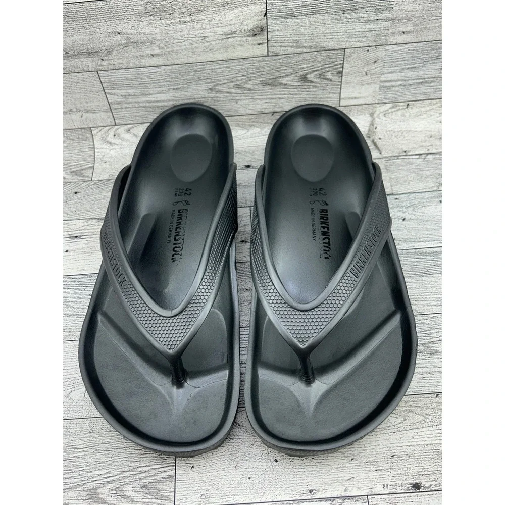 Birkenstock Honolulu EVA Black Thong Sandals Mens 9 Womens 11 EU 42 Waterproof‎